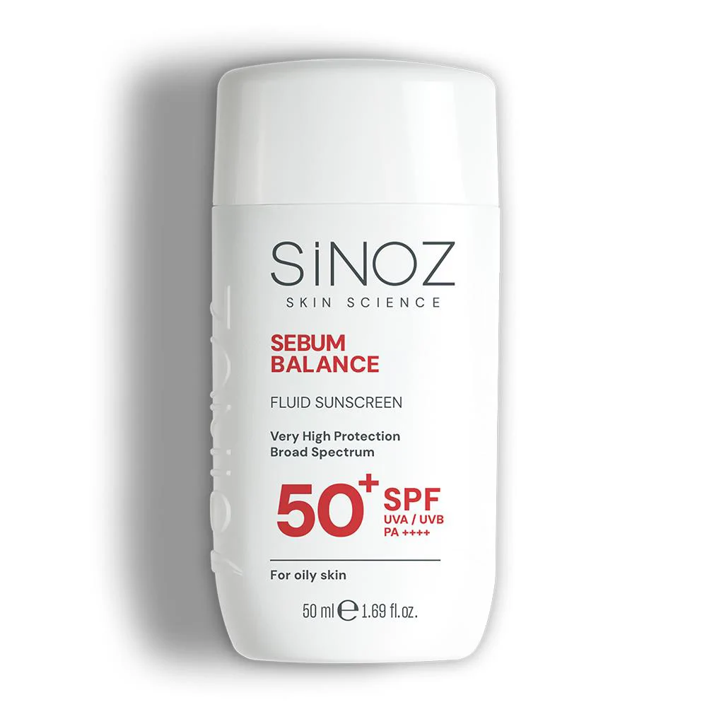 Sinoz Spf50+ Fluid Sunscreen for Oily Skin - Hybrid Formula with New Generation Sun Filters 50ml